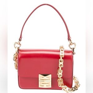 Givenchy Elegant Red Designer Shoulder Bag